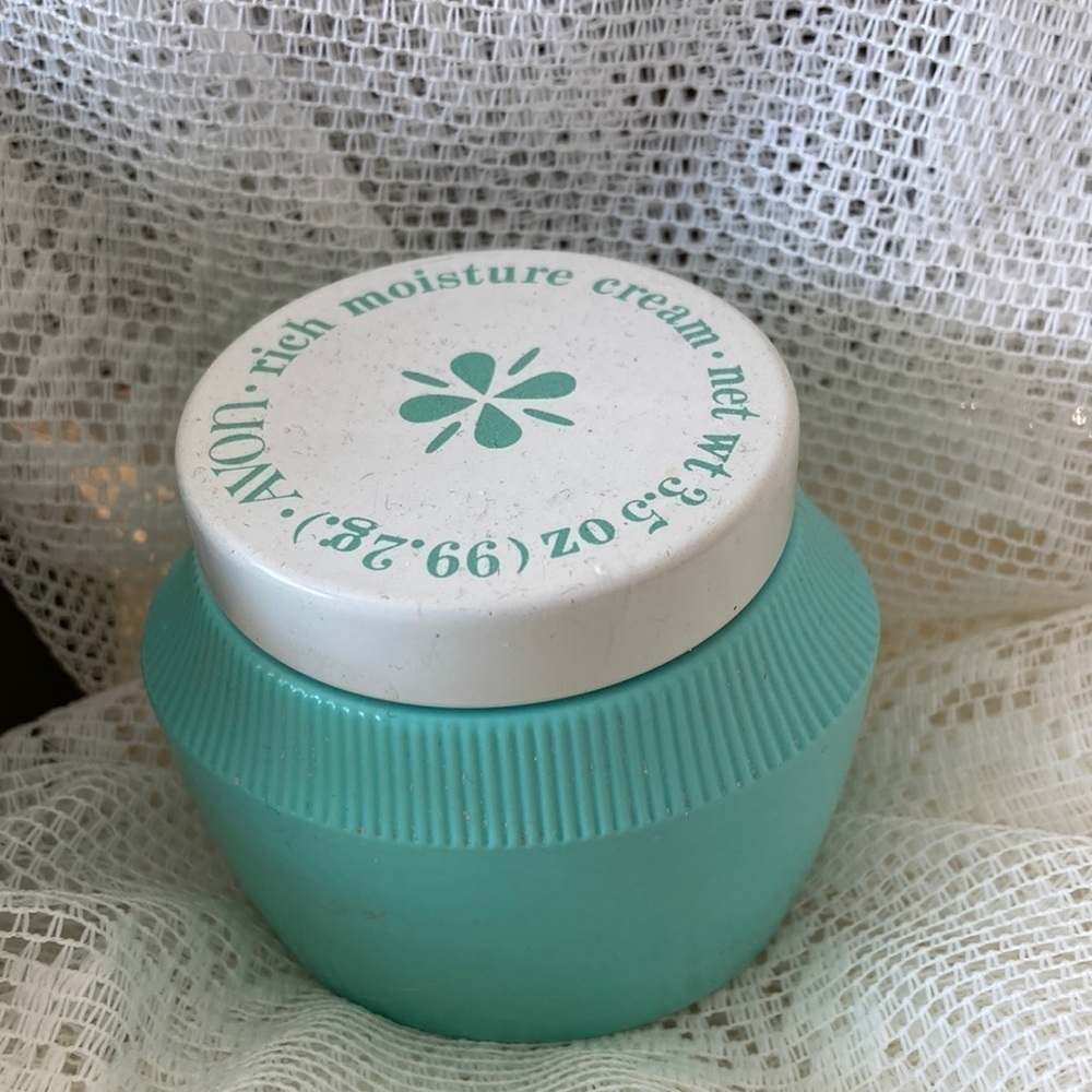 Vintage Avon RICH MOISTURE FACE CREAM, Topaz & Regence Cream Sachet.